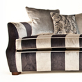 Duresta Manolo Large Carlotta Stripe Silver Grey